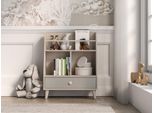 Mensola Con Cassetto Per Cameretta Olivia - Beige / Grigio