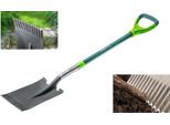 Verto 15G004 Pala/Trowel Spade Fibra Di Vetro, Acciaio Nero, Verde, Metallizzato