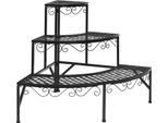 Costway Scaffale Per Piante In Metallo A 3 Ripiani, Scaffale Multifunzionale Per Piante Scaffale Espositivo Per Interni Ed Esterni, Scaffale Per Piante Scaffale Per Fiori Per Terrazza Giardino Balcone