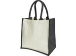 Borsa Midi In Iuta / Shopper / Shopping Bag Westford Mill, 14 Litri (2 Pezzi/Confezione) BC4534 (Taglia Unica) (Nero)