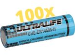 100X Batteria Ultralife Al Litio 3,6V LS14500 - Aa - UHE-ER14505 LS14500 Li-Socl2