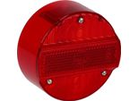 Tappo Luce Posteriore Rotondo, Rosso, Ø120Mm Senza Kzb - Simson S50, S51, S70, S53, S83, KR51/2 Schwalbe, SR50, SR80