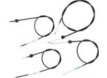 Set Di Cavi Bowden In Nero, Hycomat, Starter Fkt. Lunghezza 38 Mm, Leva Del Freno Interno - Simson Schwalbe KR51/1
