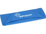 Coprisedile Liscio, Blu Con Scritta Simson - Simson S50, S51, S70, KR51/2 Schwalbe, SR4-3 Sparrowhawk, SR4-4 Habicht