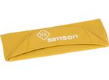 Coprisedile Liscio, Giallo Con Scritta Simson - Simson S50, S51, S70, KR51/2 Schwalbe, SR4-3 Sparber, SR4-4 Hawk