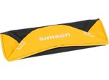 Coprisedile Strutturato, Nero/Giallo Per Panca Enduro Con Scritta Simson - Simson S50, S51, S70 Enduro