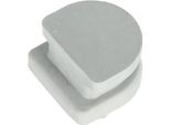 Spina Senza Foro, Gomma, Grigio - Simson S51, KR51/2 Schwalbe, SR50, S53, S70, S83, SR80