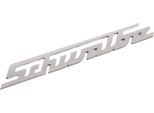Lettering "SchwäR"" Per Placca Al Ginocchio, Alluminio Argento - Simson KR51 Schwalbe"