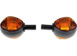 Set: 2 Indicatori Di Carbonio Con Vetro Arancione - Simson KR51/1, KR51/2, SR4-2 Star, SR4-3 Sparber, SR4-4 Hawk, Mz Es
