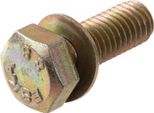 Bullone Esagonale, Giallo Zincato Con Rondella Elastica M8X25 - DIN933-Z3