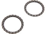 Set: 2X Anello A Sfera Per Cuscinetti Dello Sterzo, Porta Sfere - Simson S51, S50, S70, S53, S83, SR50, SR80, Schwalbe KR51, SR4