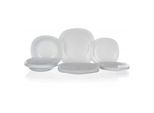 Bormioli Rocco Parma, 6 Persona/E, Vetro Temperato, Bianco, Parma, Quadrato, 27 Cm