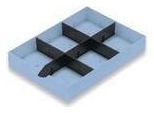 Styro 268-405.38 Styro Styrodoc Schubladeneinsatz Blau 1 St.