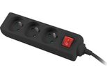 Lanberg PS1-03E-0150-BK Lanberg Steckdosenleisten 1.5M 3X 230V En Mit Schalter Massi