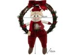 Decorazione Natalizia Ghirlanda Per Porta 31Cm Ghirlanda Natalizia 22316, Modello: Pupazzo Di Neve