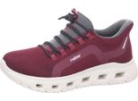 Rieker Scarpe Da Ginnastica Da Donna Ready 2GO Rosso Scuro In Tessuto Taglia: 42