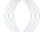 Racing Rim Ribbon Argento, Adesivo Per Il Fianco Del Cerchio