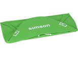 Coprisedile Strutturato, Verde Chiaro/Verde Chiaro Per Panca Enduro Con Scritta Simson - Simson S50, S51, S70 Enduro