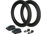Set: 2 Pneumatici 2,75 X 16 Heidenau K35 + 2 Tubi + 2 Nastri Per Cerchioni