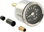 Tachimetro Da Ø60Mm A 100Km/H, Con Anello Cromato E Controllo Lampeggio - Per Simson S51, S70, S53, S83