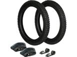 Set: 2 Pneumatici 2,75 X 16 Heidenau K46 + 2 Tubi + 2 Nastri Per Cerchioni