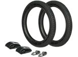 Set: 2 Pneumatici 2,75 X 16 Heidenau K30 + 2 Tubi + 2 Nastri Per Cerchioni