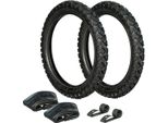 Set: 2X Pneumatici 2.75 X 16 Heidenau K42 M+S + 2X Tubi + 2 Nastri Per Cerchioni
