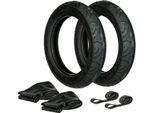 Set: 2 Pneumatici 3,00 X 12 Heidenau K61 + 2 Tubi + 2 Nastri Per Cerchioni