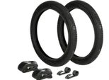 Set: 2 Pneumatici 2,25 X 20 (2,25 X 16) Profilo Heidenau M3 + 2 Tubi + 2 Nastri Per Cerchioni