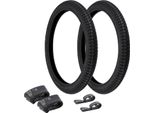 Set: 2 Pneumatici 2.25 X 19 Vee In Gomma Vrm 013 + 2 Tubi + 2 Nastri Per Cerchioni