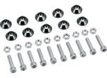 Set: 10X Disco Svasato Cnc M6, Alluminio, 6.5X18X7Mm, Titanio Anodizzato, Incl. Bulloni E Dadi Del Cilindro M6