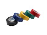 Inline® 43039 Nastro Isolante, Confezione Da 5, Vari Colori, 18 Mm, 9 M