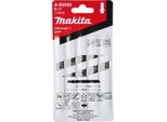Lama Per Seghetto Alternativo Makita Per Legno A Taglio Rapido B-17 - 71 Mm - 6 - Hcs - 5 Pz.