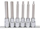 Ks Tools 1/2Chrome+Bit Set Di Bussole Esagonali, Lunghe, 6 Pezzi, 918.1336
