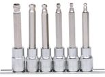 Ks Tools 1/2Chrome+Bit Set Di Bussole Esagonali, Lunghe, 6 Pezzi, 918.1665