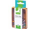 Q-Connect® KF02038 Spine Con Testa Di Vetro - Ø 3 Mm, 80 Pezzi Assortiti