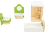 Small Foot 10872 Mobili Da Bagno Per Casa Delle Bambole, 4 Pezzi (1 Set)