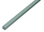 Alberts 473211 Barra Quadrata, Alluminio, Anodizzato Argento, 1000 X 10 X 10 Mm