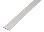 Alberts 471736 Barra Piatta, Alluminio, Anodizzato Argento, 2000 X 50 X 3 Mm