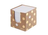 Herlitz 50021819 Herlitz Zettelbox Pure Glam, 90 X 90 Mm, Braun