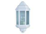 Lampada Da Parete Per Esterni, Alluminio, Vetro, Bianco, Dimmerabile, IP44