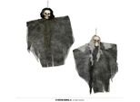 Scheletro Decorazione Halloween Appeso Figura Spaventosa Teschio Atmosfera Spettrale, Colore: Grigio