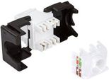 Logilink Professional NK4028 Modulo Logilink Keystone Cat.6A, Classe Ea, Non Schermato, Bianco