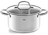 Fissler San Francisco / Casseruola In Acciaio Inox (1,9 L - Ø 16 Cm) Con Coperchio In Vetro, Bordo Versatore, Scala Graduata - Induzione