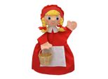 Marionetta A Mano Di Cappuccetto Rosso Con Codini, 30 Cm