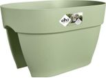 Elho® Vibia Campana Cassetta Per Ringhiera Flower Bridge Verde Pistacchio 40 Cm - Plastica