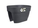 Elho® Vibia Campana Cassetta Per Ringhiera Flower Bridge Antracite 40 Cm - Plastica