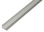 Alberts 030708 Profilo A U, Autobloccante, Alluminio, Anodizzato Argento, 1000 X 19,9 X 15 Mm