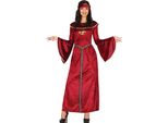 Principessa Regina Medievale Costume Da Fiaba Rosso Abito Da Festa Carnevale Donna Evento Carnevale Deluxe, Taglia: 42 - 44 (L) Colore: Rosso