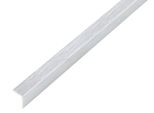 Alberts 489038 Profilo Angolare, Autoadesivo, Alluminio, Design In Acciaio Inox, Leggero, 2000 X 20 X 20 Mm